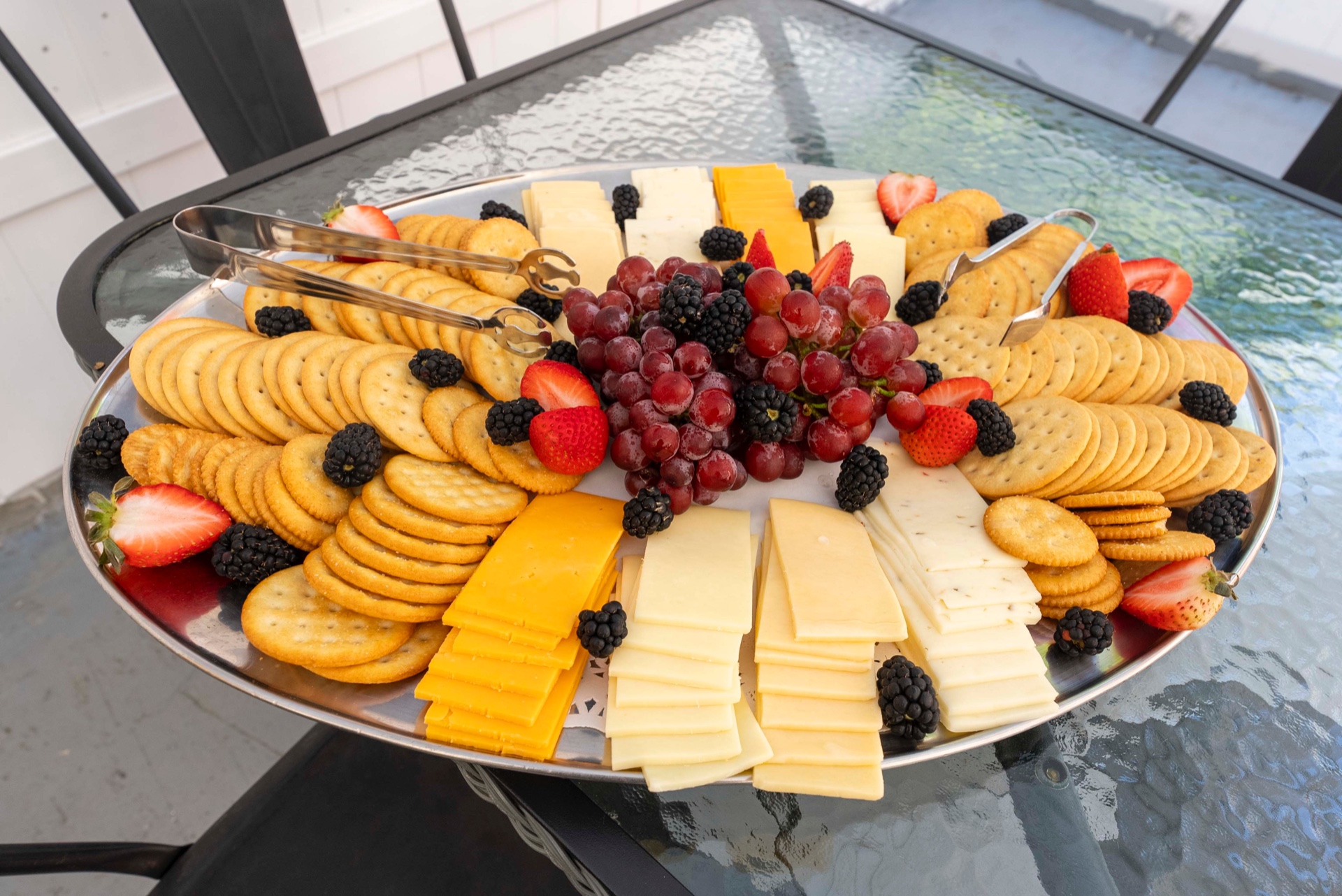 Cheese and cracker platter